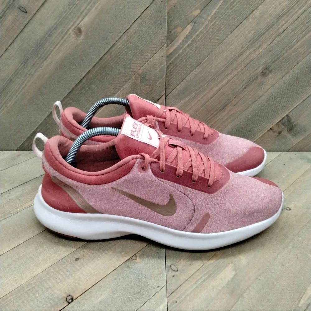 Nike Flex Experience Run 8 Running Shoes Womens Size 11 Light Redwood Pink‎